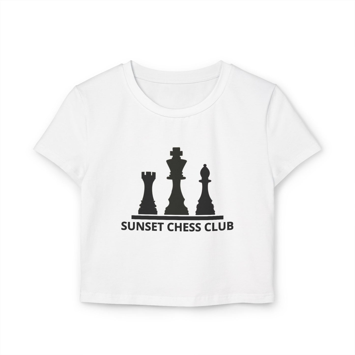 Women's Baby Tee - Sunset Chess Club