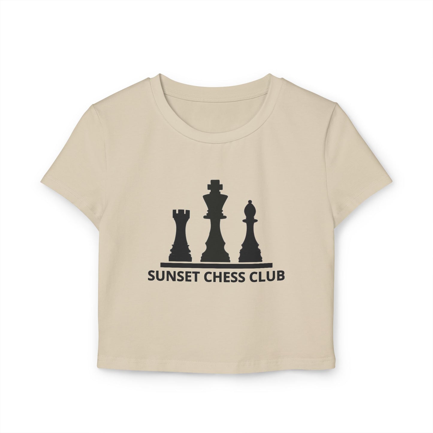 Women's Baby Tee - Sunset Chess Club