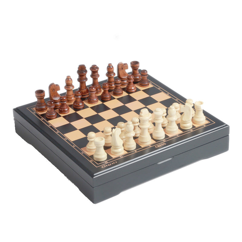 Mini Wooden Chess Set – Portable and Durable