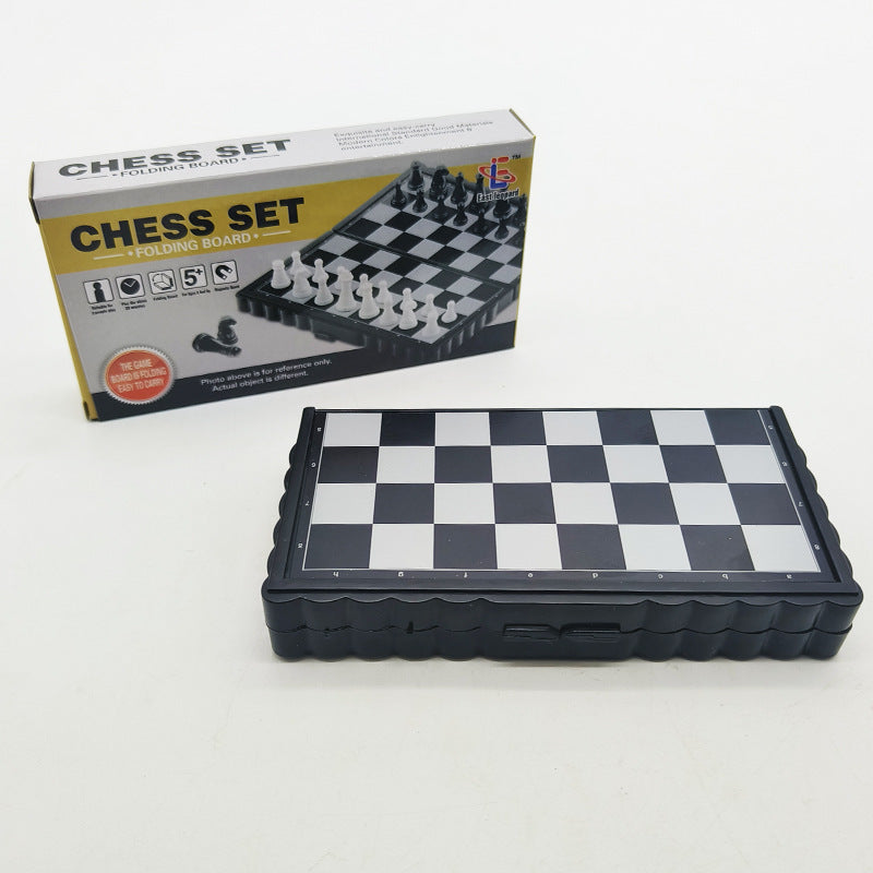 Conjunto de Xadrez Magnético Dobrável – Portátil e Ideal para Viagens