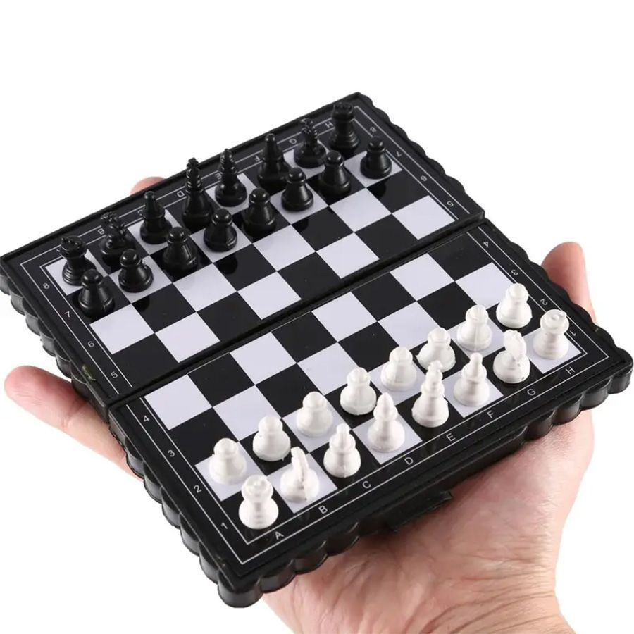 Conjunto de Xadrez Magnético Dobrável – Portátil e Ideal para Viagens